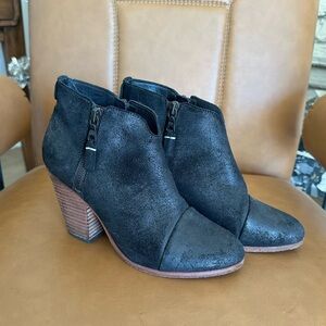 Rag & Bone Black Leather Ankle Booties Size 37 or 7